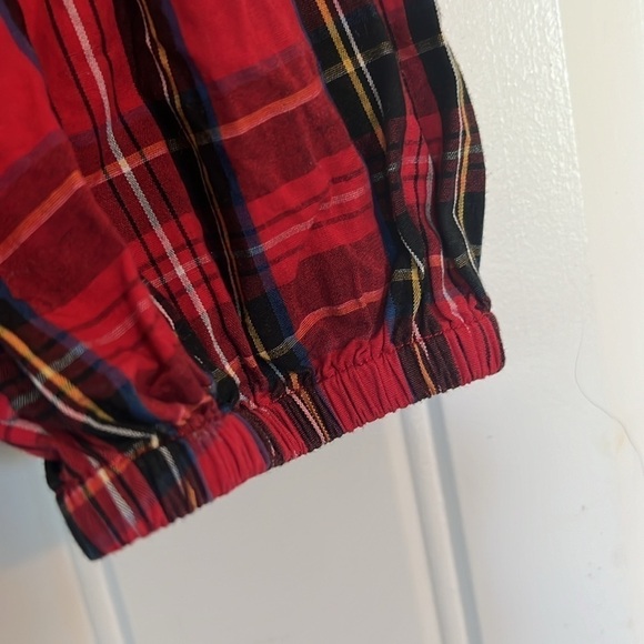 J Crew Crew Cuts Plaid Ruffle Top Size 12 - Picture 3 of 8